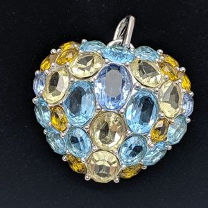 Swarovksi Heart Large Pendant Slide Enhancer